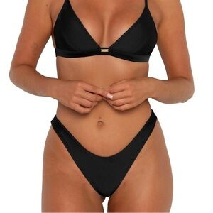 FAE Zenith Bikini Bottom- Nero/black new with tags and protective lining
